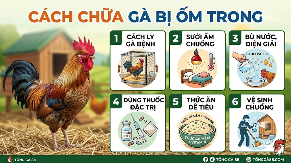 cách chữa gà bị ốm trong
