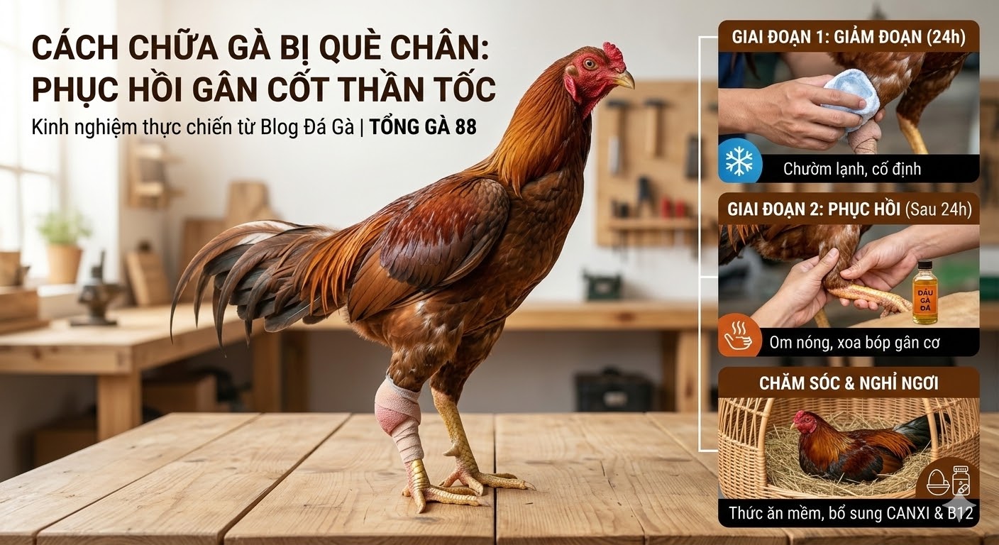 cách chữa gà bị què chân