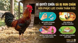 cách chữa gà bị run chân