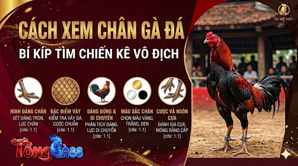cách xem chân gà đá