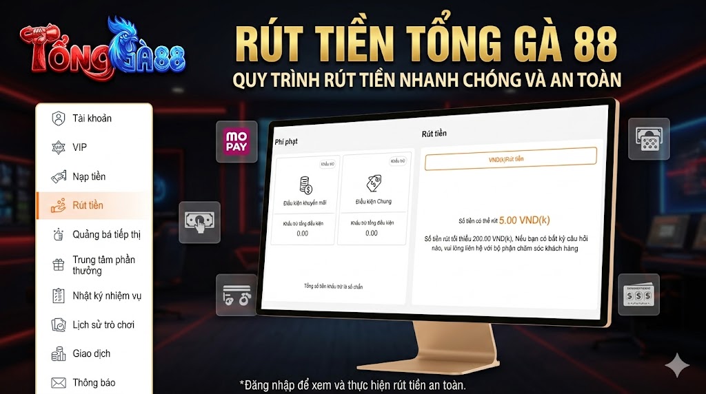 rút tiền tổng gà 88